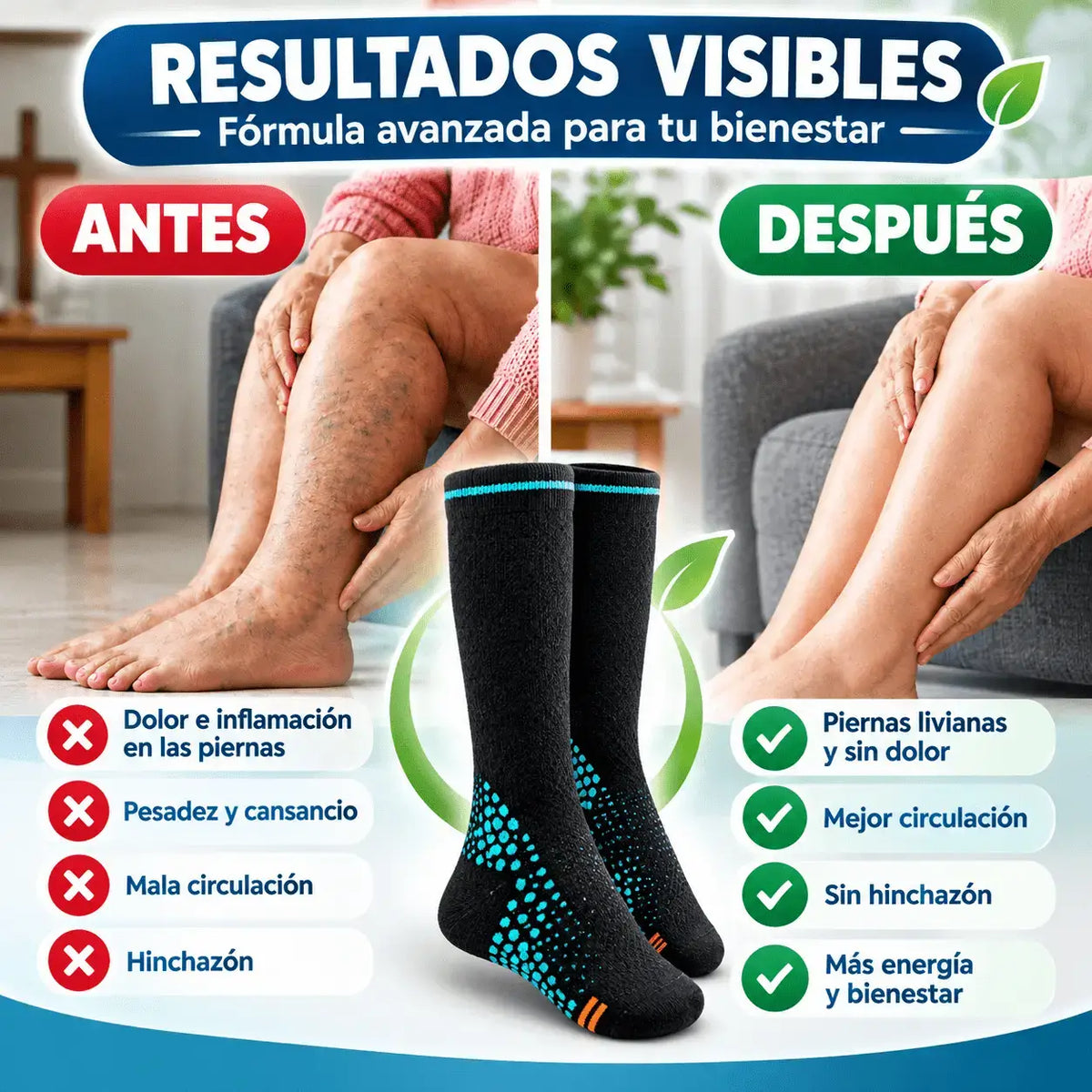 Velys — Adiós al dolor y las varices en tus piernas.